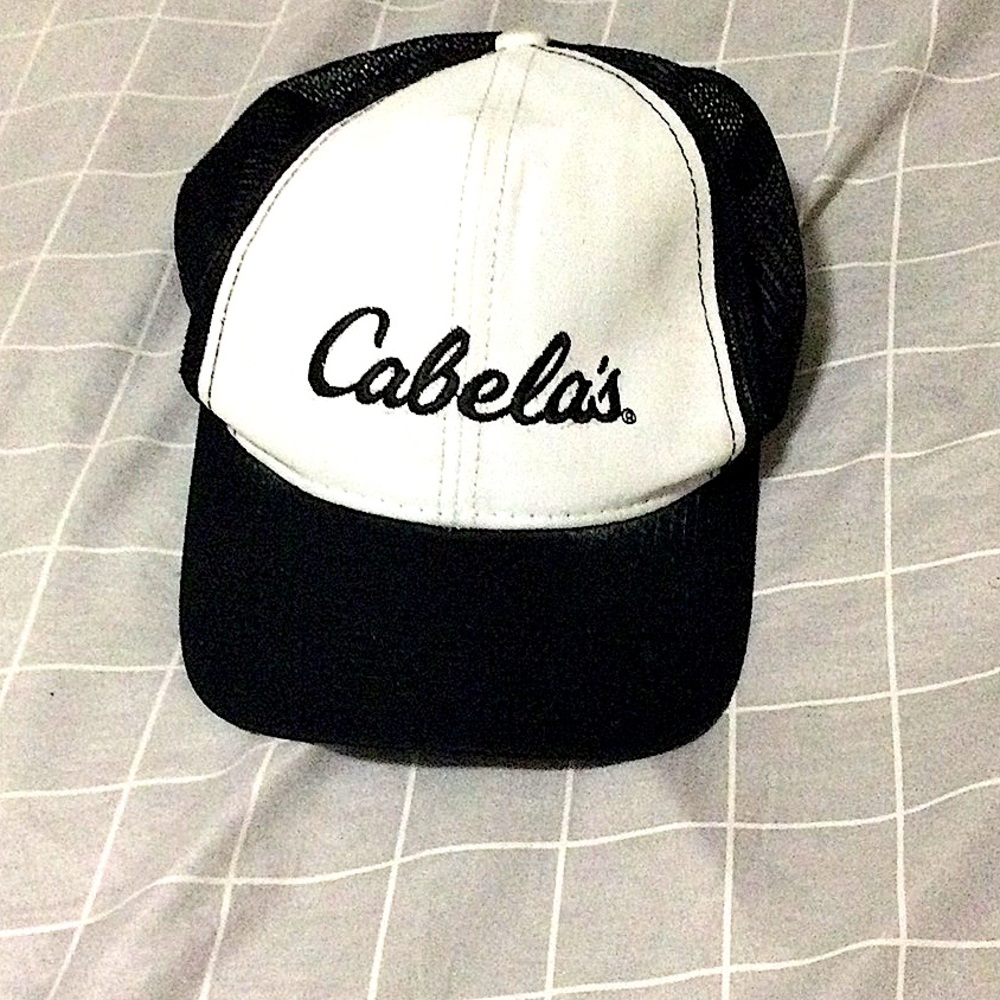 Black and white hat